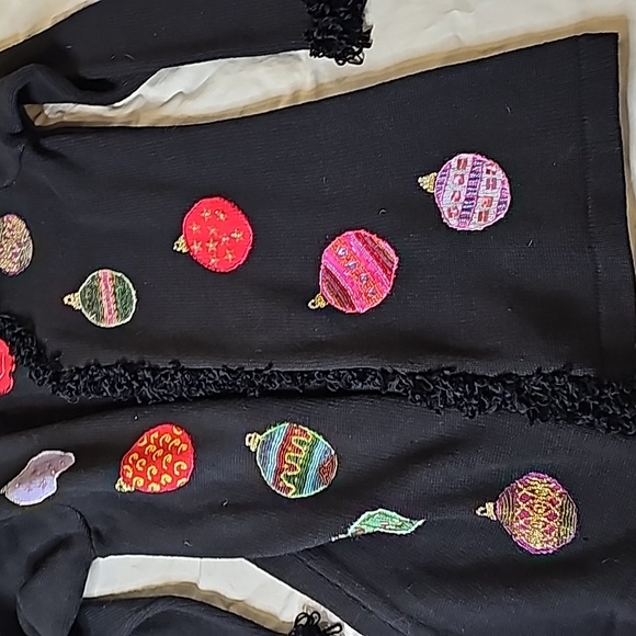 EUC: CHRISTMAS Sweater Storybook Knits Size M 3/4 length - Picture 6 of 7